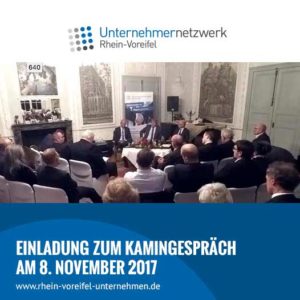 Einladung zum Kamingespräch am 8. November 2017